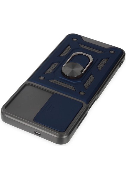 Bfs Samsung Galaxy A04S Kılıf Pars Lens Yüzüklü Silikon - Lacivert indirimleri