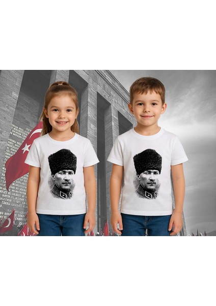 Unisex Ay Yıldızlı T-Shirt 19 Mayıs 29 Ekim 23 Nisan 10 Kasım Atatürk Çocuk Tişört fiyatları