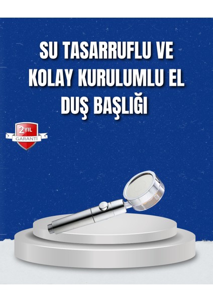Ds-Derin Şelale Sisi ve Masaj Özellikli Banyo Duş Başlığı