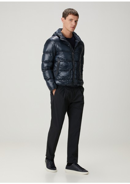 Lacivert Kapüşonlu Puff Mont fiyatları