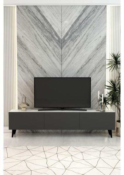 Model Vera 180 cm Televizyon Ünitesi 3 Kapaklı Tv Ünitesi – Modern Tv Sehpası | Televizyon Konsolu