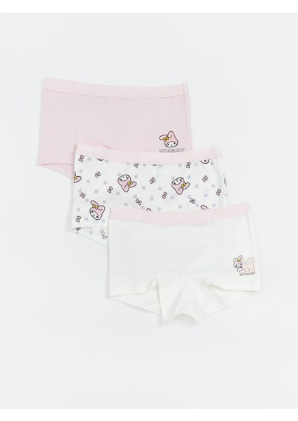 Yeni Sezon My Melody Baskılı Kız Çocuk Boxer 3'lü