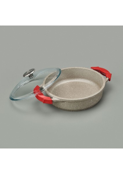 Döküm Karnıyarık Tenceresi - Bej / Kırmızı - 24 cm fiyatları