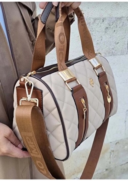 Polo Kadın Kapitone Silindir Model El ve Omuz Çantası
