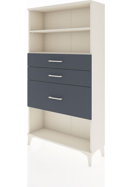 Arges Dolap 2 Raflı 3 Çekmeceli 88X30X163 Aytaşı-Antrasit modelleri