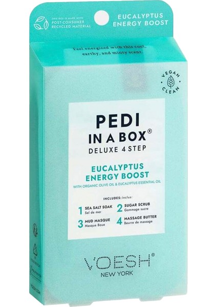 New York Pedi In A Box Deluxe Okaliptus 4 Adımlı Pedikür Seti