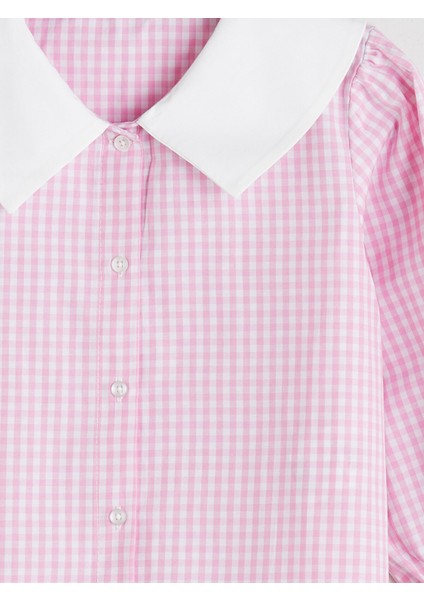 Yeni Sezon Bebe Yaka Ekose Kız Çocuk Gömlek modelleri