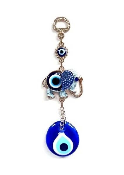 Cam Nazar Boncuklu Filli Mini Duvar Süsü