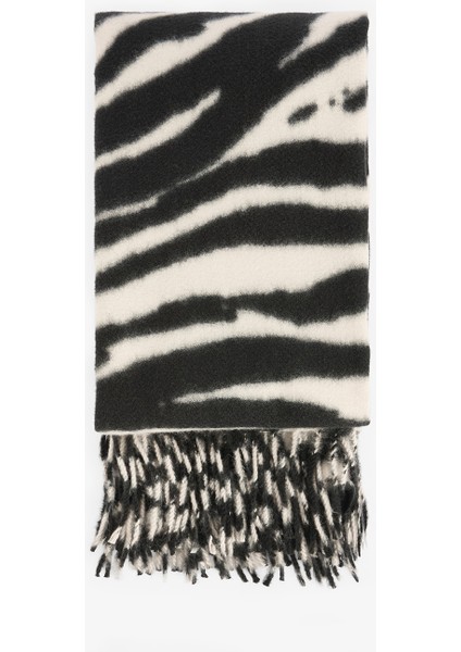 Zebra Desenli Yumuşak Dokulu Atkı fiyatları