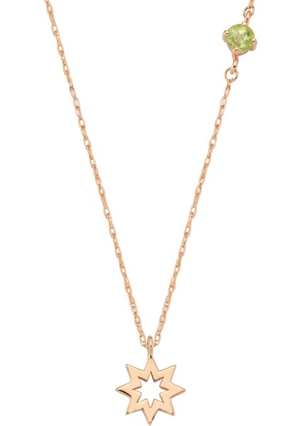 Venus Star Peridot Kadın Altın Kolye