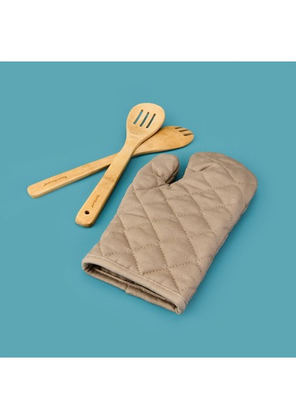 Gabardin Fırın Eldiveni - Bej - 17X30 cm fiyatları