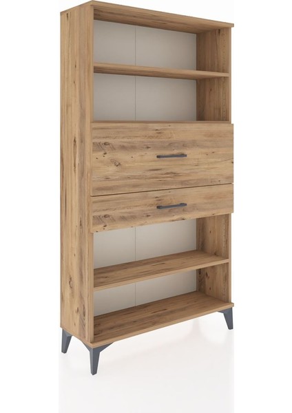 Arges Dolap 3 Raflı 2 Çekmeceli 88X30X163 Çam-Çam fiyatları