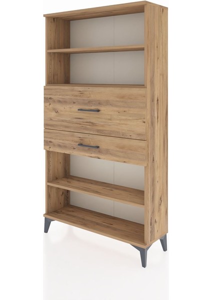 Arges Dolap 3 Raflı 2 Çekmeceli 88X30X163 Çam-Çam modelleri