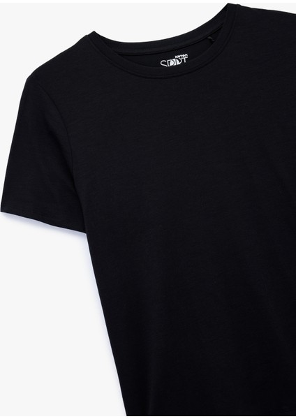 Kısa Kollu Bisiklet Yaka Modal Karışımlı Spor Tişört modelleri