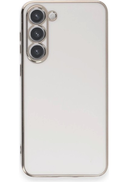 Bfs Samsung Galaxy S23 Plus Kılıf Volet Silikon - Beyaz