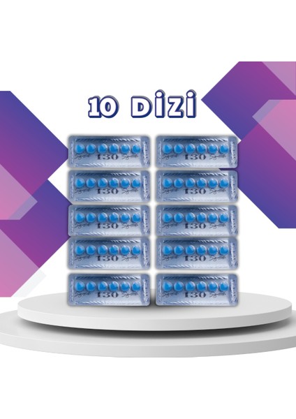 Vega Orjinal Cobra5 130 Mg 6 x 10 Dizi(60 Adet) Mavi SERTLEŞTIRICI130 GECIKTIRICI130 Tablet KALDIRICI130 Orjinal KOBRÂ_130 Mg Kuvvet Güç Performans