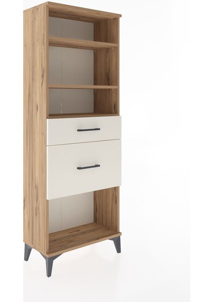 Arges Dolap 3 Raflı 2 Çekmeceli 60X30X163 Çam-Aytaşı fiyatları