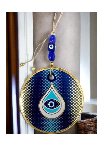 Puantiyeli Damla Desen Nazar Boncuklu Duvar Süsü Gözlü Duvar Dekoru fiyatları