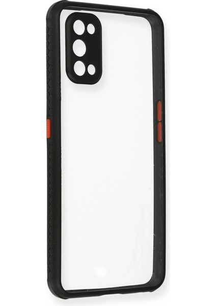 Bfs Realme 7 Pro Kılıf Miami Şeffaf Silikon - Siyah
