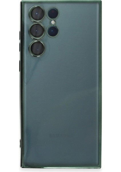 Bfs Samsung Galaxy S22 Ultra Kılıf Razer Lensli Silikon - Yeşil fiyatları