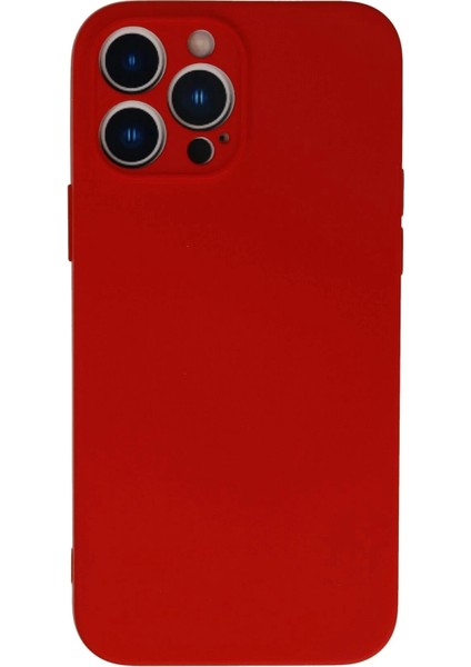 Bfs iPhone 13 Pro Kılıf Nano Içi Kadife Silikon - Kırmızı