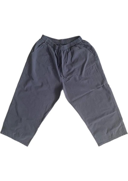 %100 Pamuk, Keten Kumaştan Beli Lastikli ve Bağcıklı Kadın Kapri Pantolon(Solma ve Çekme Yapmaz) modelleri