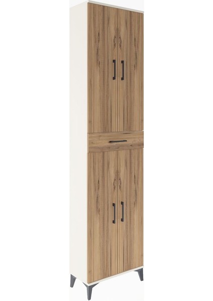 Arges Dolap 5 Raflı Tek Çekmeceli 4 Kapaklı 60X30X243 Aytaşı-Çam fiyatları