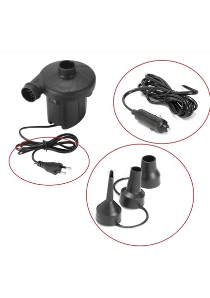 Yatak Şişirme Havuz Şişirme Boşaltma Hava Pompası