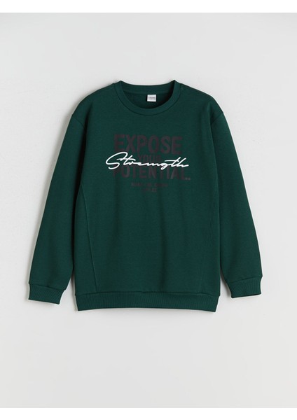 Yeni Sezon Bisiklet Yaka Erkek Çocuk Sweatshirt