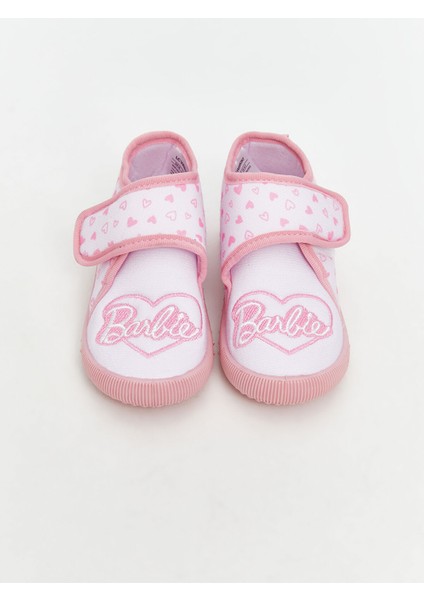 Yeni Sezon Barbie Nakışlı Kız Bebek Panduf modelleri