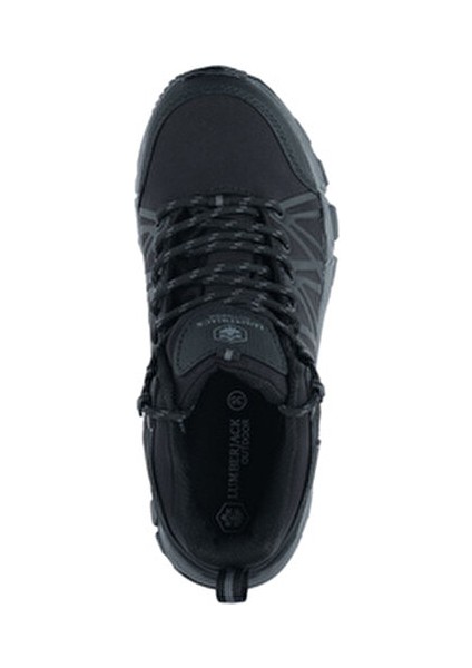 Kadın Siyah Outdoor Bot Düz Tekstil Malzeme ile Bağcıklı Taban Tasarımı modelleri