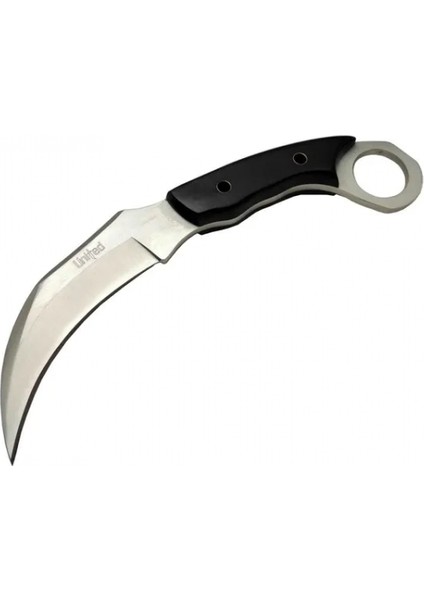 United Claw Cutter Kaarambit Uk 1 Siyah Outdoor Bıçak 17CM - Kılıflı, Plastik Sap