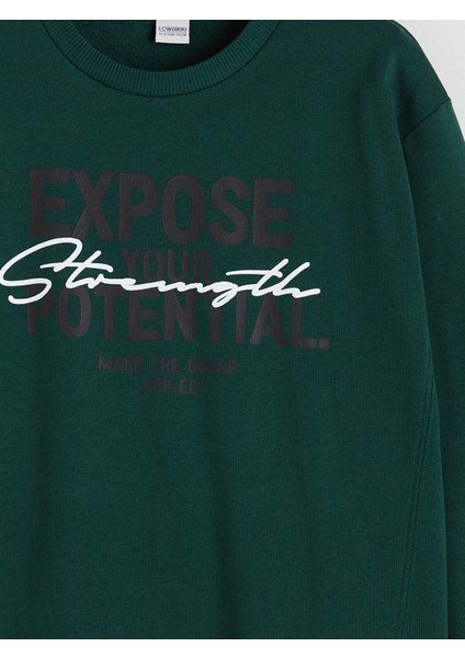 Yeni Sezon Bisiklet Yaka Erkek Çocuk Sweatshirt modelleri