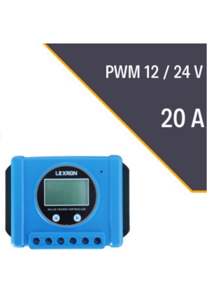 20A Pwm Solar Şarj Jen.