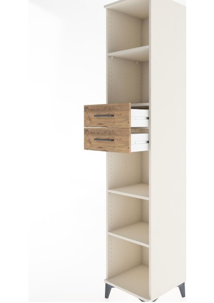 Hyperion Dolap 4 Raflı 2 Çekmeceli 44X44X221 Aytaşı-Çam indirimleri