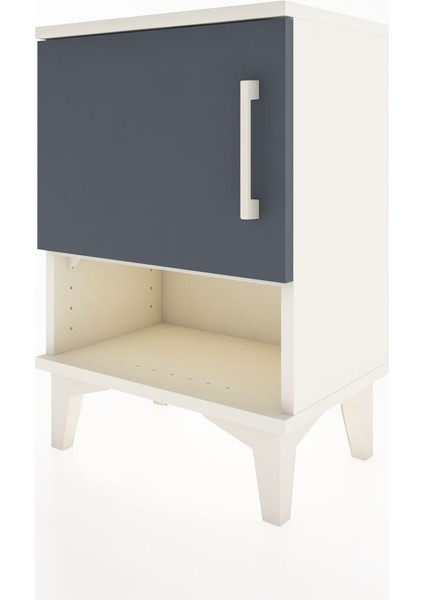Arges Komodin 2 Raflı Tek Kapaklı 44X30X64 Aytaşı-Antrasit modelleri