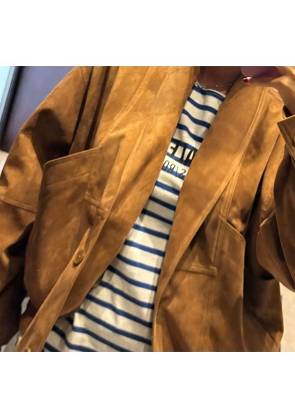 Bandera Unisex Mai Süet Ceket modelleri