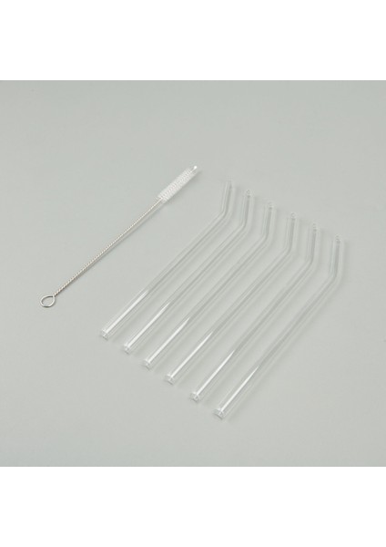 6'lı Cam Pipet ve Fırça Seti - Şeffaf modelleri