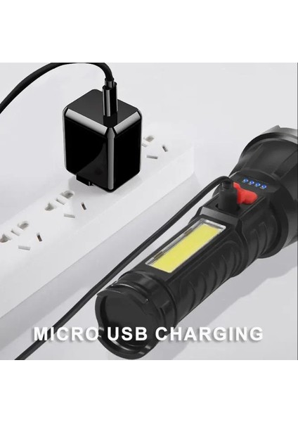 USB Glare Charging Flashlight El Feneri Zj-05 (5067) indirimleri