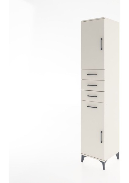 Hyperion Dolap 3 Raflı 4 Çekmeceli 2 Kapaklı 44X44X221 Aytaşı-Aytaşı modelleri