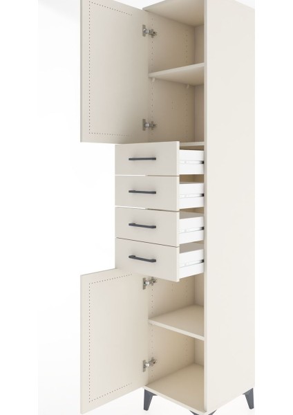 Hyperion Dolap 3 Raflı 4 Çekmeceli 2 Kapaklı 44X44X221 Aytaşı-Aytaşı indirimleri