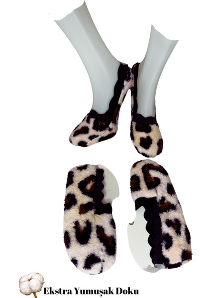 Peluş Ekstra Yumuşak 3'lü Kadın Ev Patiği Seti fırsatları
