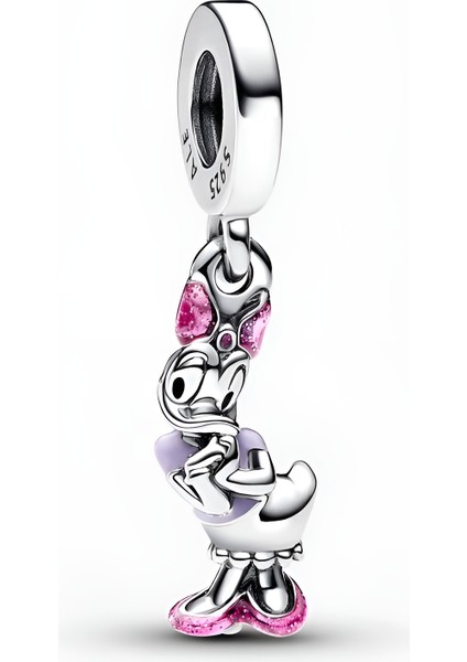 925 Ayar Gümüş Disney Daisy Duck Charm