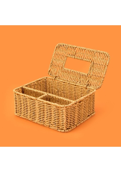 Star Çok Amaçlı Dikdörtgen Dekoratif Peçetelik - Kahverengi fiyatları