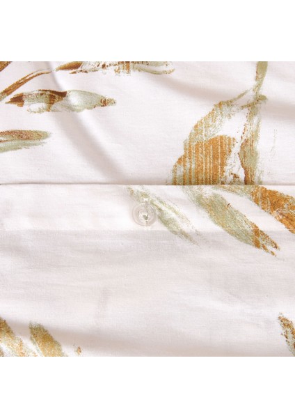 Soft Bulong Çift Kişilik Nevresim Takımı - Ekru / Yeşil modelleri