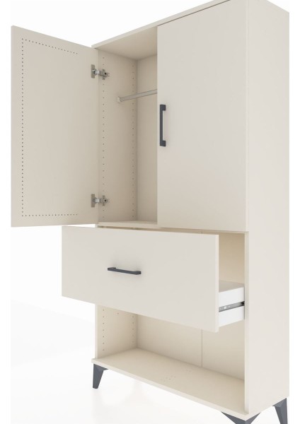 Arges Dolap Tek Raflı Tek Çekmeceli Tek Askılı 88X30X163 Aytaşı-Aytaşı indirimleri
