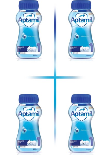 1 Bebek Sütü Içime Hazır (Sıvı) 200 ml 0-6 Ay 4 Adet
