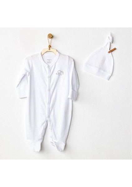 Nessiworld AC24708 Jacquard Bebek Tulum Takım White