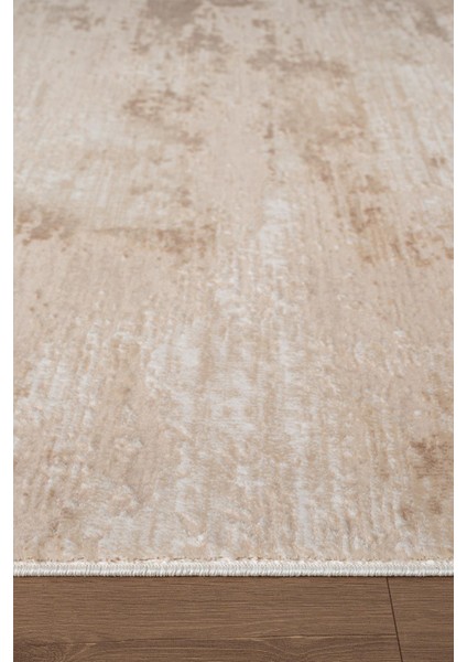 Indigo ID010K Bej Kahverengi Modern Desen Akrilik Iplik Tozuaz Pamuk Taban Salon Mutfak Halısı modelleri