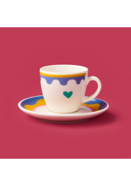 Kitchen Granny 4 Parça Porselen Fincan Takımı - Renkli / Sarı fiyatları